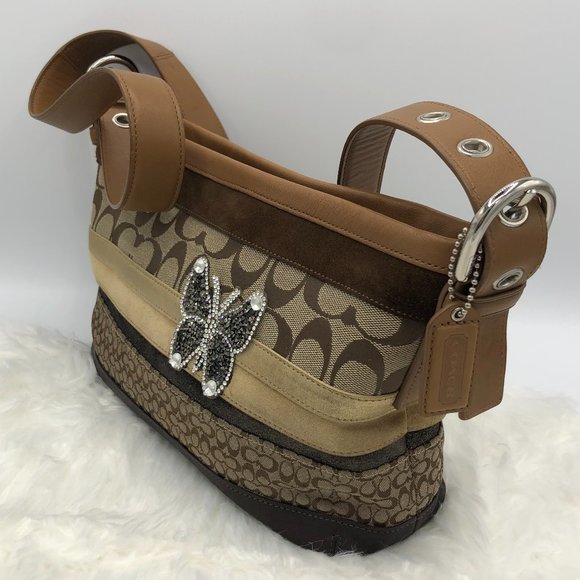 Coach Bags Vintage Coach Small Browntan Leather Hobo Shoulder Bag